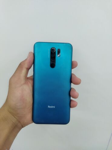 сколько стоит бронированный телефон: Redmi, Redmi 9, Колдонулган, 32 ГБ, түсү - Көк, 2 SIM