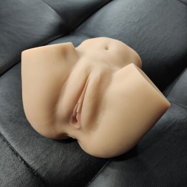 с капюшоном: Секс игрушки, реалистичная попка-вагина, из медицинского силикона
