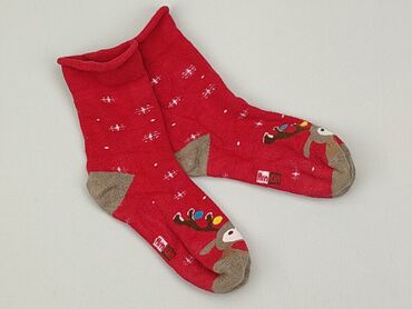 czerwone skarpetki dziecięce: Шкарпетки, стан - Хороший