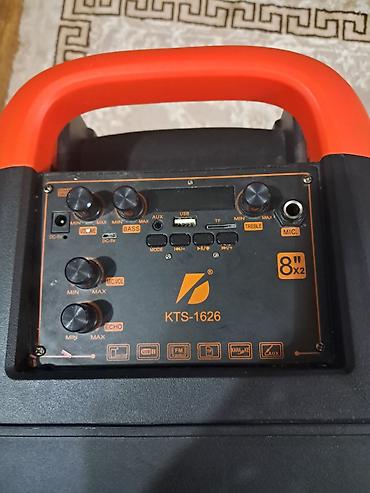 bluetooth mikrofon karaoke: KTS-1626 portativ akustik sistem - İki ədəd 8 düymlük (8"x2) — 2