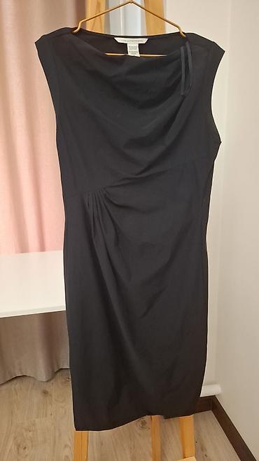 мини платье: Платье Diane von Furstenberg (DVF) без рукавов, черное, длина миди — 2