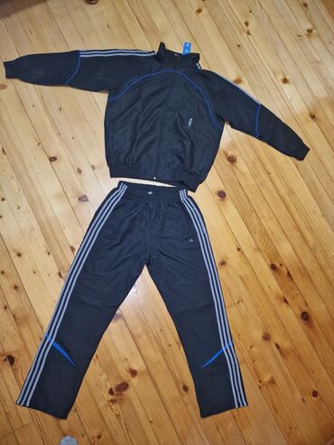 muške mokasine deichmann: Komplet, 2XL (EU 56), 3XL (EU 58), XL (EU 54), Adidas, bоја - Crna, Mikrofiber