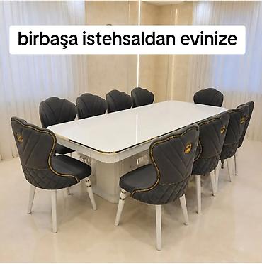 Mətbəx üçün, Yeni, Açılmayan, Dördbucaq masa, 8 stul lalafo.az -da Mətbəx üçün, Yeni, Açılmayan, Dördbucaq masa, 8 stul