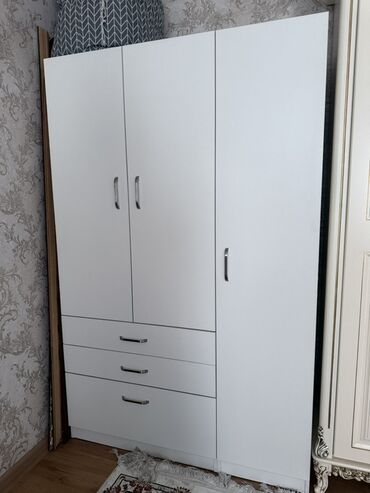 шкаф для спальни угловой: Кийим салуучу шкаф, Түз, ЛДСП