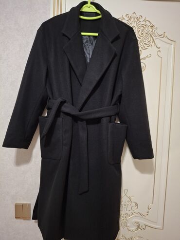 Paltolar: Palto, PULL&BEAR, XL, rəng - Qara