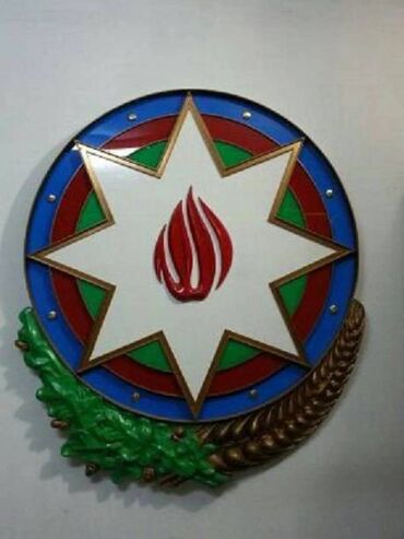 bayraq tort: 3D . Azərbaycan Gerbi. Əl işi