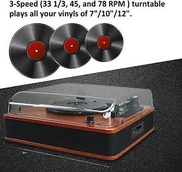 Pojačala i prijemnici: Gramofon sa Bluetooth povezivanjem i ugrađenim zvučnicima - Retro — 4