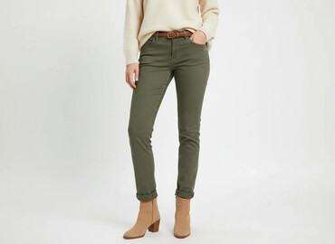 zalando chinosy damskie: Reserved, Material trousers for women, size S