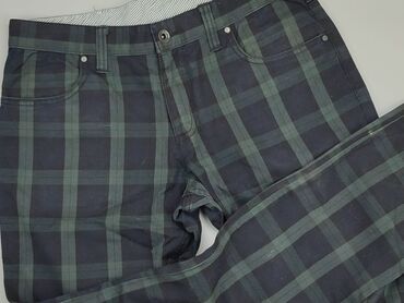 spódnice w kratę czerwone: Material trousers, M (EU 38), condition - Good