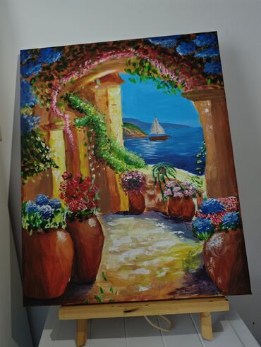 женская счастья цветок: > 🎨 Авторская картина на холсте Размер: 50×40 см Материалы: акрил