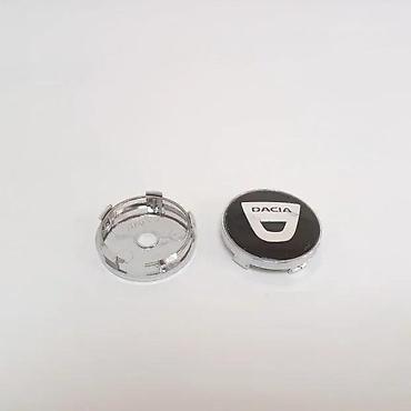 klocne za tockove: ČEPOVI POKLOPCI ZA FELNE DACIA 60 MM / 57 MM - CRNI | ORIGINALNI — 1