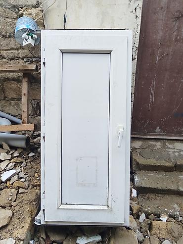 PVC qapı–pəncərə bölməsi - Material: ağ rəngli PVC/profil -