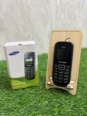 умный телефон: Samsung GT-E1210, Жаңы, < 2 ГБ, түсү - Кара, 2 SIM
