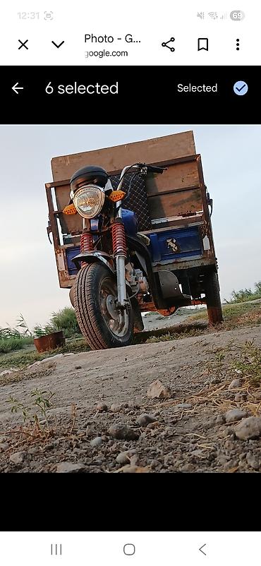 elektrikli skuterler m4 max: Yükdaşıma üçün üçtəkərli motosiklet (trisikl) - Güclü ön far və — 5