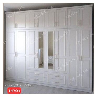 Divanlar: Yeni, 5 qapı Qarderob, paltar dolabı