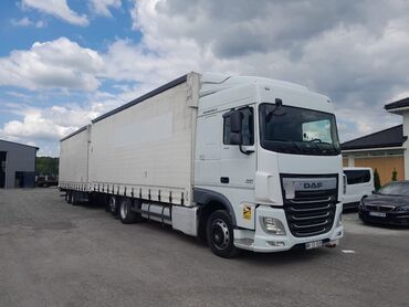 Прицепы и полуприцепы: Прицеп, DAF, Тентованный, от 12 т, Б/у