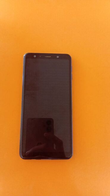 samsung a7: Samsung Galaxy A7 2018, 64 ГБ, цвет - Синий, Отпечаток пальца