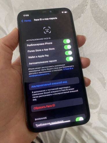 TV və video: IPhone X, 64 GB, Barmaq izi, Simsiz şarj, Face ID