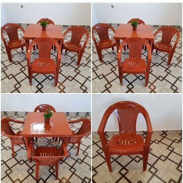 Sifarişlə bağ üçün masa və oturacaq dəstləri: Stol 4 neferlik 80x80 sade model. 85 azn stol 6 neferlik 80x140. 145 — 7