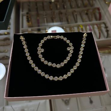 Setovi nakita: Zlatni setovi nakita – elegantne kolekcije - Set 1: Ogrlica sa — 21