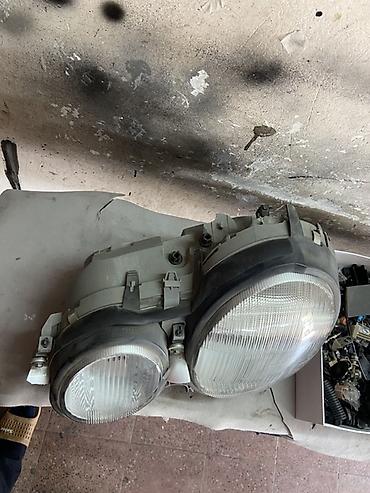 w210 farası: Komplekt, Yaxın və uzaq vuran işıqlar Mercedes-Benz, 2000 il, Orijinal, Almaniya, İşlənmiş — 2