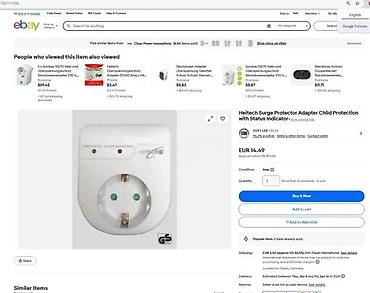 Utikači: HEITECH prenosni prenaponski zaštitni adapter (13300 A) - Mobilna — 7