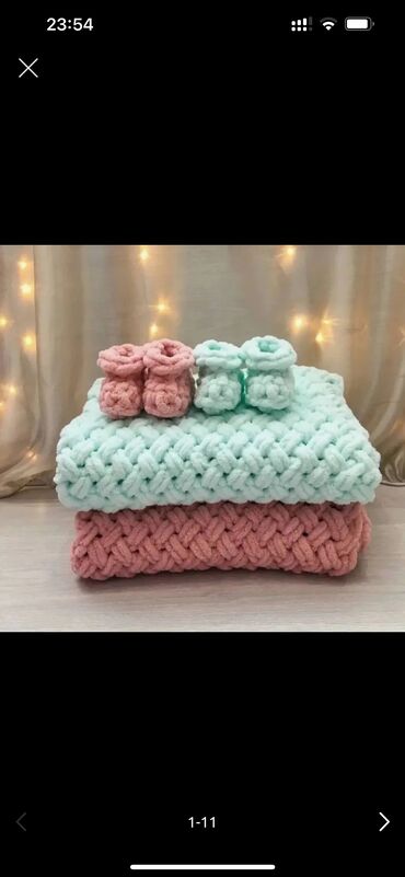 Uşaqlar üçün digər geyimlər: Uwaqlarin ustune ortmeye yumuwaq ve isti saxlayan yorqan✨el iwidir — 10