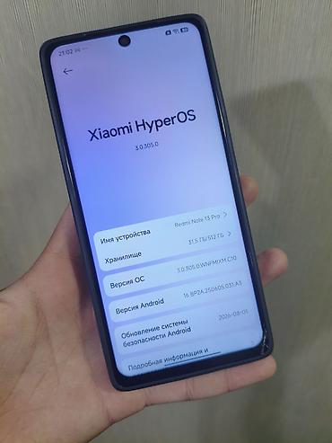 Мобильные телефоны: Redmi, Redmi Note 13 Pro, Б/у, 512 ГБ, цвет - Черный, 1 SIM — 4