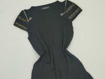 elegancka sukienki czarna na wesele: Dress, L (EU 40), condition - Very good