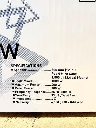 mark: KENWOOD KFC-W3010 Сабвуферный динамик – высокопрочное и — 8