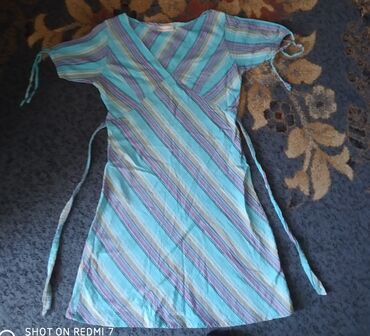 svetlo plava haljina: M (EU 38), L (EU 40), bоја - Roze, Drugi stil, Kratkih rukava