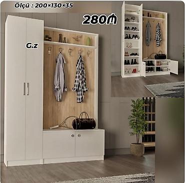 kitab refi mebel: Məhsul: Giriş dəhlizi üçün çoxfunksiyalı paltar və ayaqqabı dolabı — 1