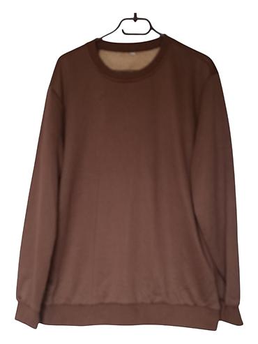 Unisex duks – braon, klasičan kroj - Boja: jednobojna braon - Model