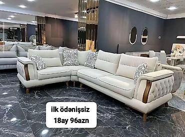 Divanlar: Künc divan kolleksiyası - Müasir dizaynlı L-şəkilli künc divanlar - — 64
