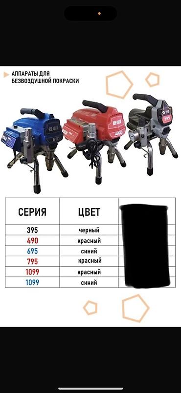краскораспылитель: Безвоздушный аппарат для покраски, Новый, В наличии — 1