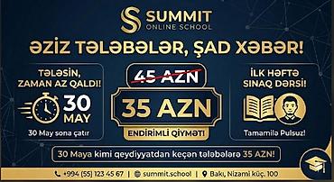 1c program yukle: SUMMIT Online School – endirimli tədris imkanı! - Xüsusi kampaniya — 1