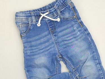 legginsy bambus: Spodnie jeansowe, 12-18 m, stan - Bardzo dobry