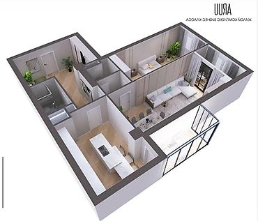 2 комнаты, 103 м², Элитка, 10 этаж, ПСО (под самоотделку) at lalafo.kg 2 комнаты, 103 м², Элитка, 10 этаж, ПСО (под самоотделку)