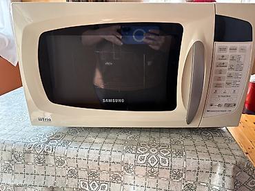 soba mətbəx: Mikrodalğalı soba Samsung, Ayrıca dayanan, Qril ilə, rəng - Ağ, İşlənmiş — 2