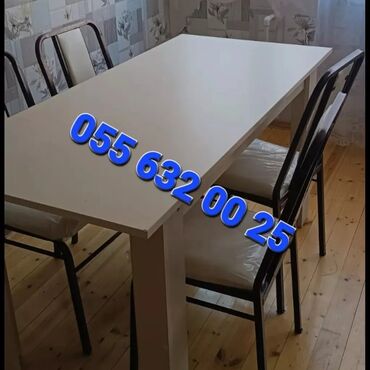 Bağ, çöl masa və oturacaq dəstləri: Yeni, Kvadrat masa, Açılmayan, Metal, Azərbaycan — 30