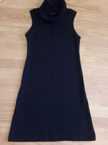 шифоновая длинное платье: M (EU 38), цвет - Черный, Вечернее