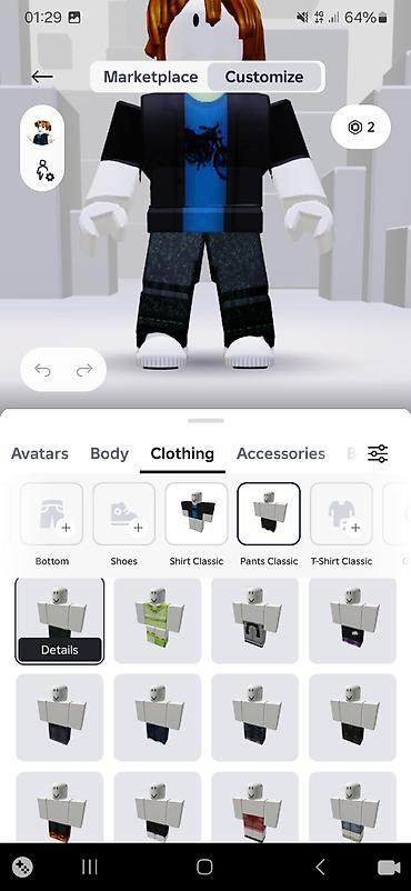 Комплекты одежды: Набор аватаров и одежды для Roblox (скриншоты из меню — 6