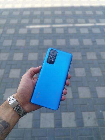телефон флай еззи 7: Xiaomi Redmi Note 11, 128 ГБ, цвет - Синий, 
 Кнопочный, Отпечаток пальца