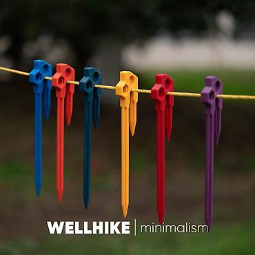радужные: Радужные колышки-конструктор (оранжевый), 20см, WELLHIKE (WK050503) - — 3