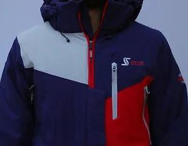 Odeća za skijanje: Ski/snowboard jakna – muški model, trobojna (tamno plava, crvena — 24