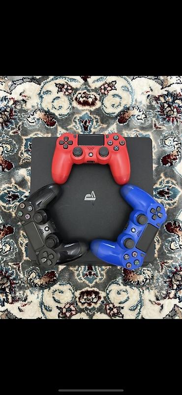 game console: Sony PlayStation 4 Slim, 500 ГБ, HDR Комплектация: - консоль PS4 Slim — 2