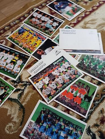 rubik kubu: Məhsul: Dünya Kuboku Fransa ’98 temalı futbol açıqcalar/kolleksiya — 2