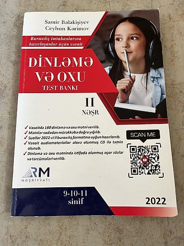 Testlər: Dinleme ve oxu II nəşr 2022. Səliqəli vəziyyətdədir içi yazılmayıb çox — 1
