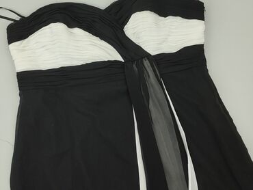 czarna sukienki z rozcięciami: Dress, 3XL (EU 46), condition - Good