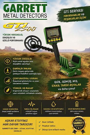 mina axtaran: GARRETT GTI 2500 — PEŞƏKAR METAL DETEKTORU Garrett GTI 2500 xəzinə — 1